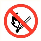 SIPICTO323002 Vuur, open vlam en roken verboden